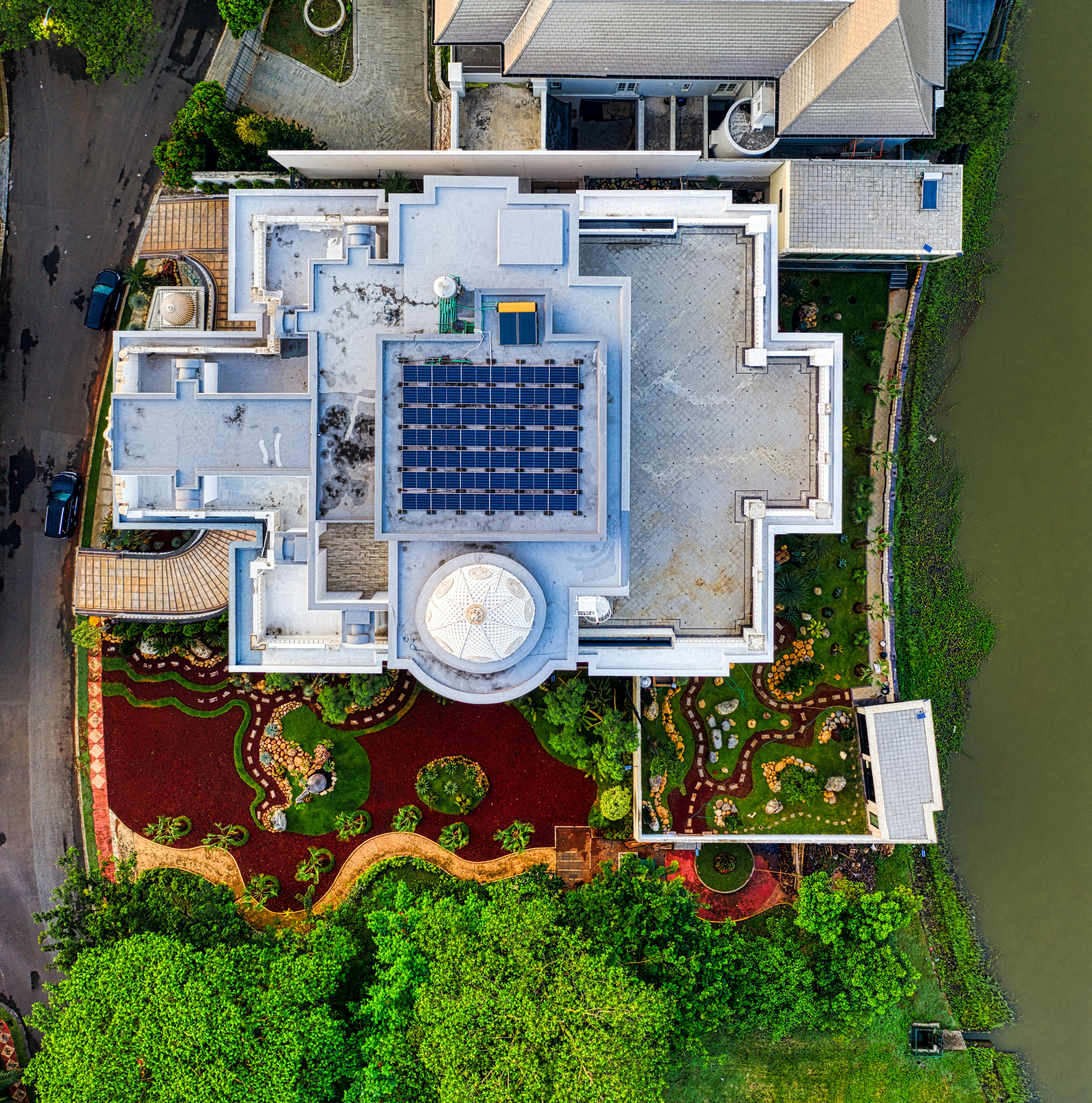 Solar panels on office