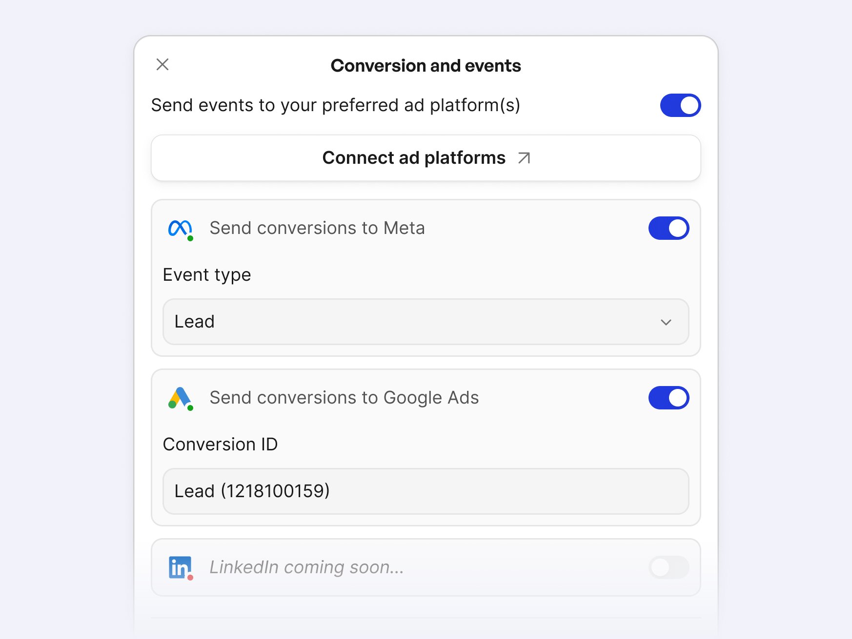 Server side tracking